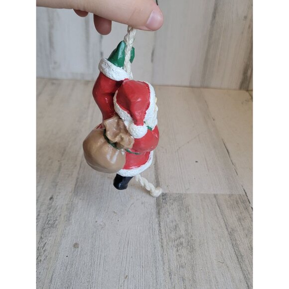 Santa Claus climbing rope tree ornament Xmas - Picture 3 of 7